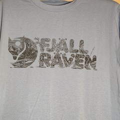 Fjallraven Lush Logo Graphic Tee Men’s M Blue Short Sleeve Outdoor Hiking Shirt
