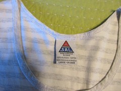 New 90’s Vintage Size Large Las Vegas Striped Tank Top T-Shirt