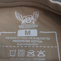 Operation Enduring Freedom Desert Storm T Shirt Medium Desert Beige Short Sleeve