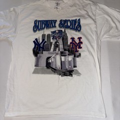 2000 World Series Subway NY Yankees vs NY Mets MLB Vintage T-Shirt XL NWT