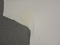 Vintage Galt Sand Shirt Mens Large White Blank Made in USA Single Stitch 90s
