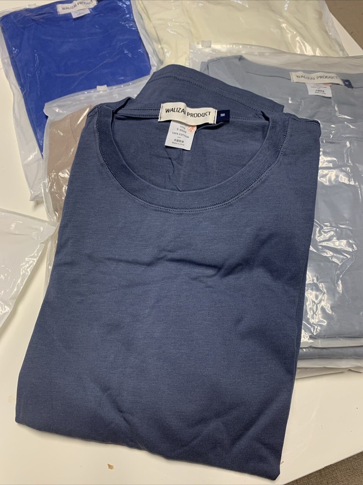 Mens Navy Blue 100% Cotton T Shirts High Quality Soft And Breathable X-Large