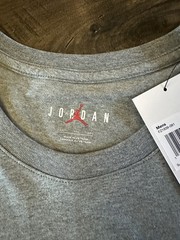 Nike Men’s Air Jordan Brand Dunk Tee Grey/Multi FZ1939-091 Large Basketball NEW