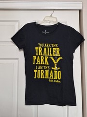 Yellowstone Rip “Trailer Park” Graphic WOMEN’S Crew Neck Cotton Tees Black M