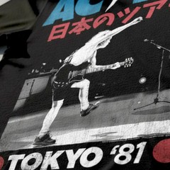 ACDC Tokyo Japan Tour 1981 Men’s T Shirt Angus Young Metal Rock Band Concert Top