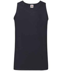 Pack of 1/3/5 Fruit of the Loom Plain Athletic Vest 100% Cotton – S-2XL