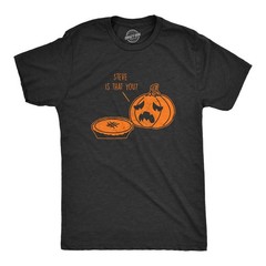 Mens Steve Is That You T Shirt Funny Halloween Thanksgiving Pumpkin Pie Joke Tee
