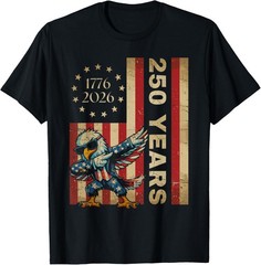 250 Years Dab Dance Vintage USA Flag 4th of July 1776 2026 T-Shirt
