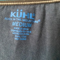 Kuhl Mens Medium Short Sleeve Crew Neck Tee Dark Slate Blue Hiking Outdoor