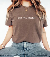Chill Lifestyle Comfort Tee Relaxed Fit Soft Cotton Shirt