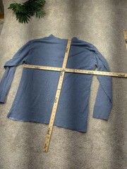 L.L.Bean River Driver Wool Henley Shirt Mens XLT Extra Large Tall Blue