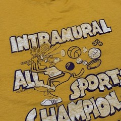 Vintage 90s UNI Intramural Champions Tee Shirt Fits L Northern Iowa Panthers