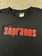 Vintage The Sopranos HBO TV Show Promo Black T-Shirt, Sz Extra Large XL