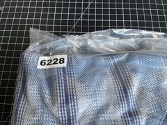 90s Striped Pattern T-Shirt Adult Large Blue Striped Geometric Skater USA Made