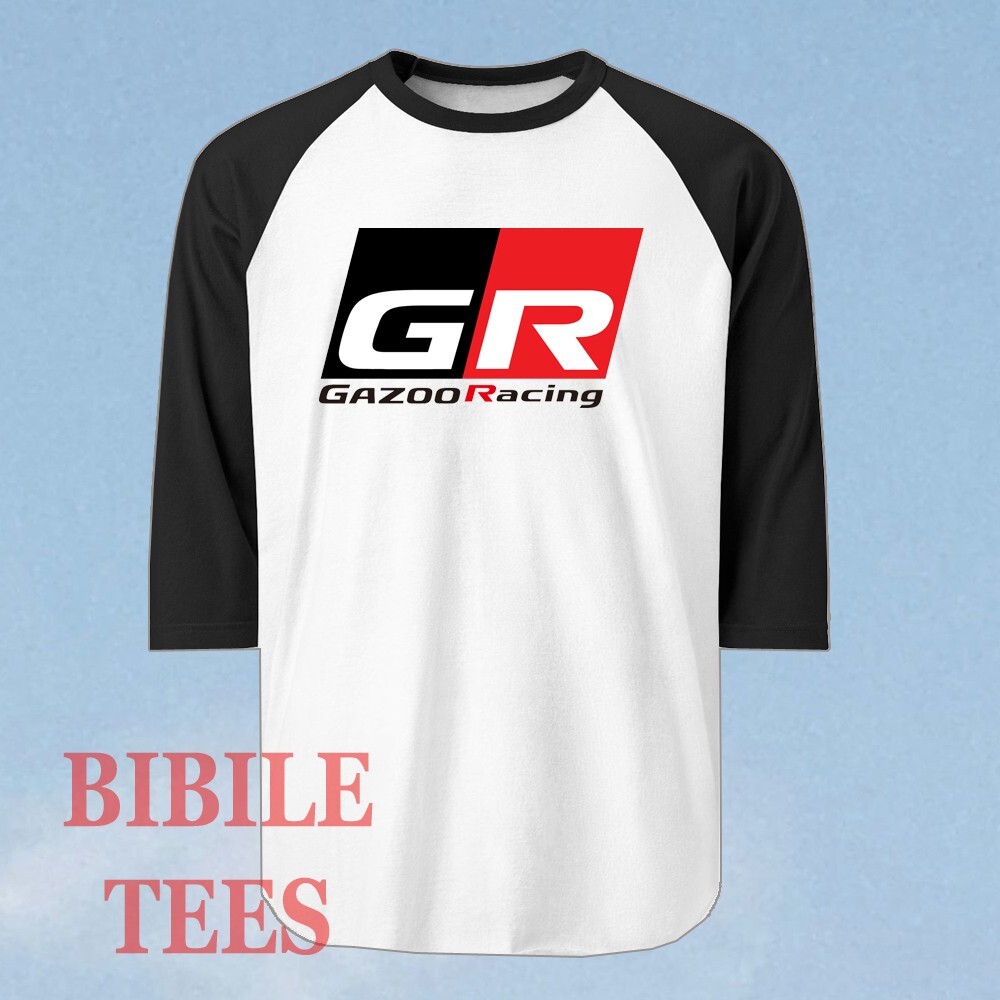 GR Gazoo Racing Men’s Raglan Black Size S to 2XL