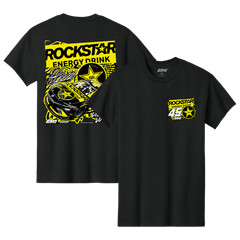 Tyler Reddick #45 23XI Racing Black Rockstar Energy Racing T-Shirt