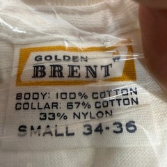 Vintage Montgomery Ward Golden Brent T-Shirts Men Small (34-36) White 3 Pack 70s