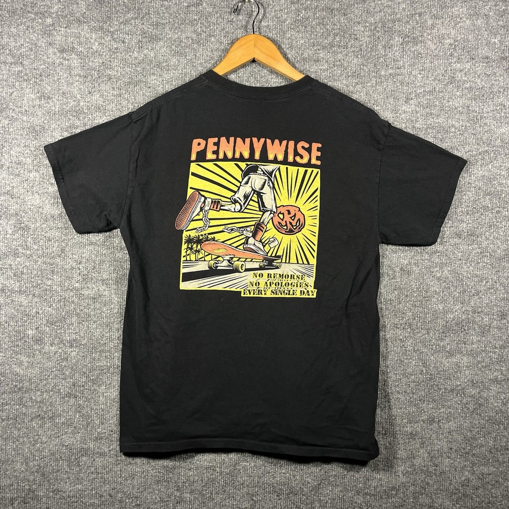 Pennywise Punk Band 2025 Tour T-Shirt Mens Medium Skateboard Graphic Black