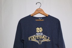 Notre Dame LS T-Shirt Size US Men Small Irish Football Waffle Long Sleeve NCAA