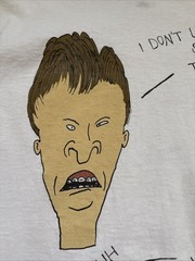 Vintage 1993 Beavis And Butt-Head MTV Cartoon Graphic T-Shirt USA LARGE Rare 90s