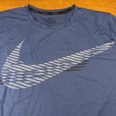 Nike Shirt Mens XL Blue Short Sleeve Pro Dri-Fit Performance Running Standard