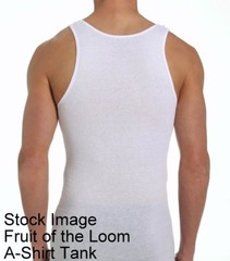 5 Blue Gray Red Small S 34-36 Inch A-Shirt Tanks Fruit Of The Loom CH 86-91 CM