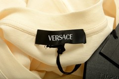 Versace Men’s Medusa Head Embellishment Crewneck Short Sleeve T-Shirt US L IT 52