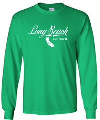 Long Beach California State T-Shirt Long Sleeve Graphic Tee Unisex Apparel