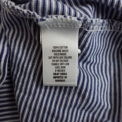 Bonobos Stripe Raglan Long Sleeve T Shirt Mens L Blue White Slim Fit Cotton Tee
