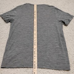 Icebreaker Shirt Mens Large Gray Wool Nylon Outdoor Hiking Base Layer Climbing
