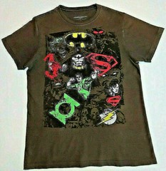 Justice League, Joker, Batman, Superman Men’s T-Shirt Size M