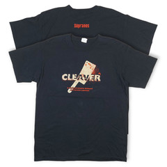Vintage Y2K The Sopranos Cleaver Promo Crime Drama Official Black T-Shirt L/XL
