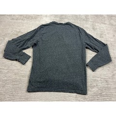 Cremieux T-Shirt Mens L Grey Heathered Long Sleeve Crew Neck Cotton Stretch Logo
