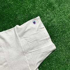 Champion USA White 80s Vintage T Shirt Basic Spellout Logo Gym Basic Graphic Lot