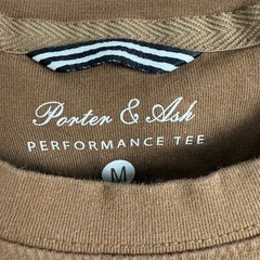Porter & Ash Performance T-Shirt Mens Medium Brown Athletic Casual Golf