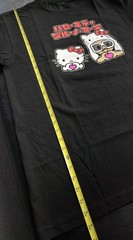 Hello Kitty x Bruno Mars EXCLUSIVE Heart Hands Black Shirt Official Size Large