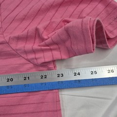 Tommy Bahama Shirt Mens Large Pink Striped Pocket Tee Cotton Casual Crewneck