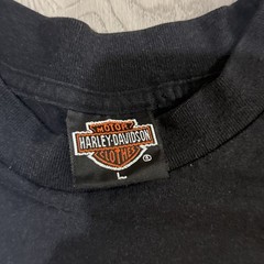 Harley Davidson 1991 Vintage 3D Emblem Graphic T-Shirt 90s Biker Tee Large