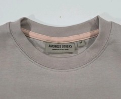 Amongst Others Men’s Drop Shoulder Boxy Fit T-Shirt Gray Beige – Medium NWT