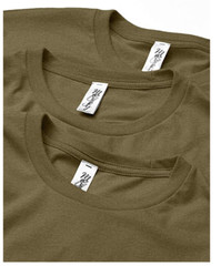 Marky G Apparel Men’s CVC Crew T-Shirt (3 Pack) Military Green XS New Solid