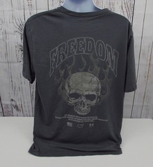 Under Armour 6009153 Men’s UA Freedom Flag Skull T-Shirt Short Sleeve Gray 2XL