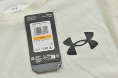 Under Armour HeatGear Compression Shirt Men S White Long Sleeve Base Layer NEW