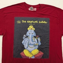 The Elephant Ladder Shirt Mens XL Issue #7 Red Graphic Ganesh Art Hindu Yoga
