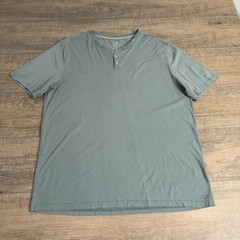 Free Fly Mens Henley T-Shirt Size (XL) Light Green Bamboo Viscose Blend EUC B9