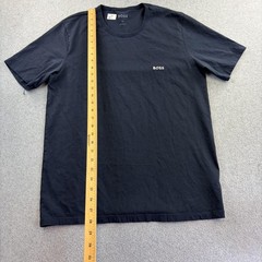 Hugo Boss Shirt Mens XL Blue Short Sleeve Crew Neck Logo Basic Tee Casual Adult