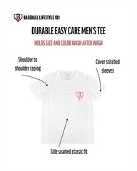 Ice Cream Tee – Strawberry, Soft 60/40 Blend, Breathable, Side-Seamed – Size M