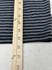 Request Men’s T-Shirt Black Striped Short Sleeve Size Petite P
