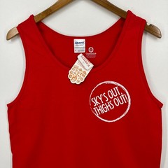 Chubbies Ambassador Tank Top Men’s M Red Sky’s Out Thighs Out New NWT