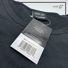 Evan37 Hemp Blend Swoop Cut Ascend Tee – Comfortable, Soft & Durable – SIZE XL