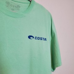 Costa Del Mar T-Shirt Men’s XL Mint Green Logo Graphic Tee Short Sleeve